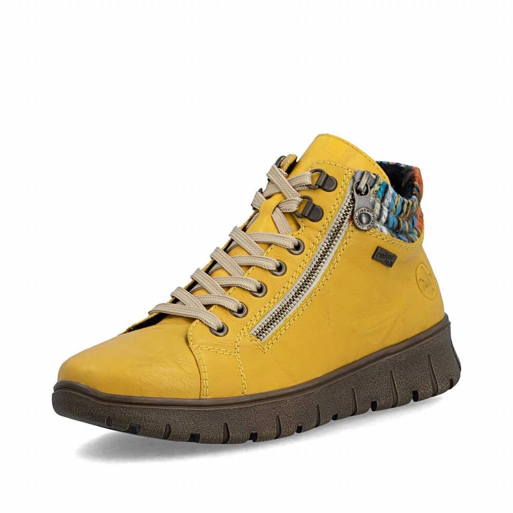 NEW RIEKER women's ankle boots in yellow